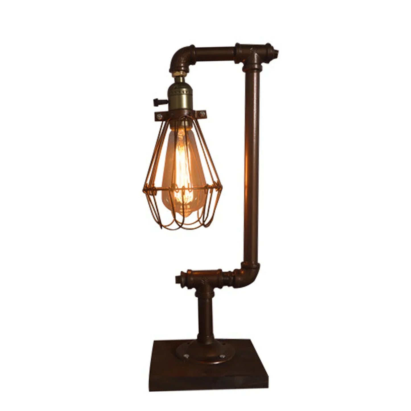 Industrielle Vintage Metall Tischlampe – Retro Design Leuchte im Loft-Stil