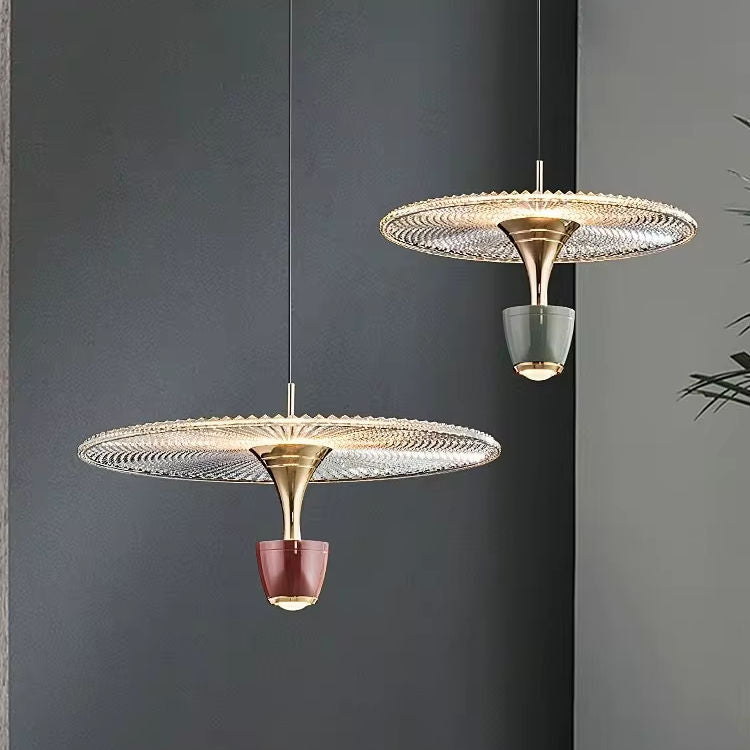 Design Pendelleuchte im Vintage-Look – Edle Hängelampe mit Glasdetails & Goldakzenten für Esszimmer & Wohnzimmer