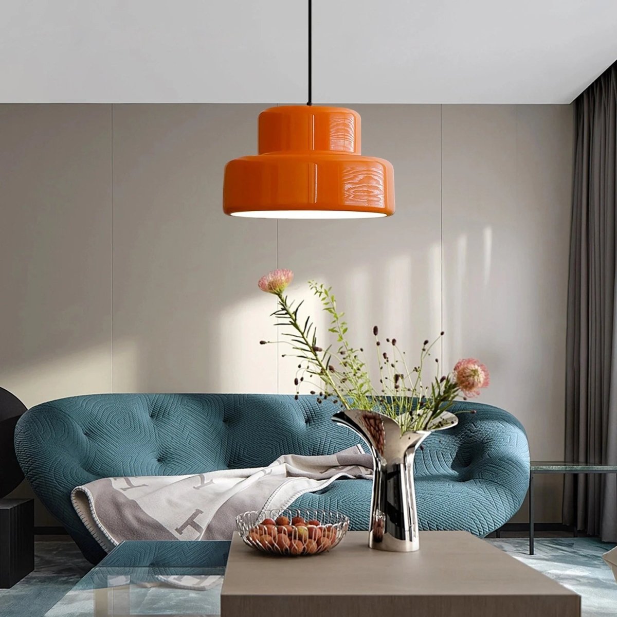 Bauhaus Vintage Oranje Hängeleuchte für das Esszimmer