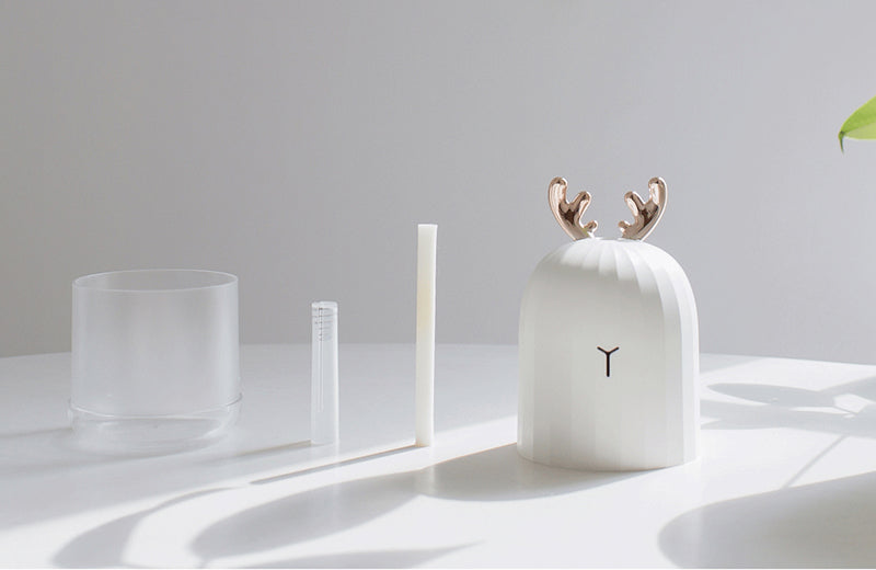 Kinder Luftbefeuchter mit LED-Nachtlicht – Ultraschall Aroma Humidifier mit USB-Anschluss & Tier-Design