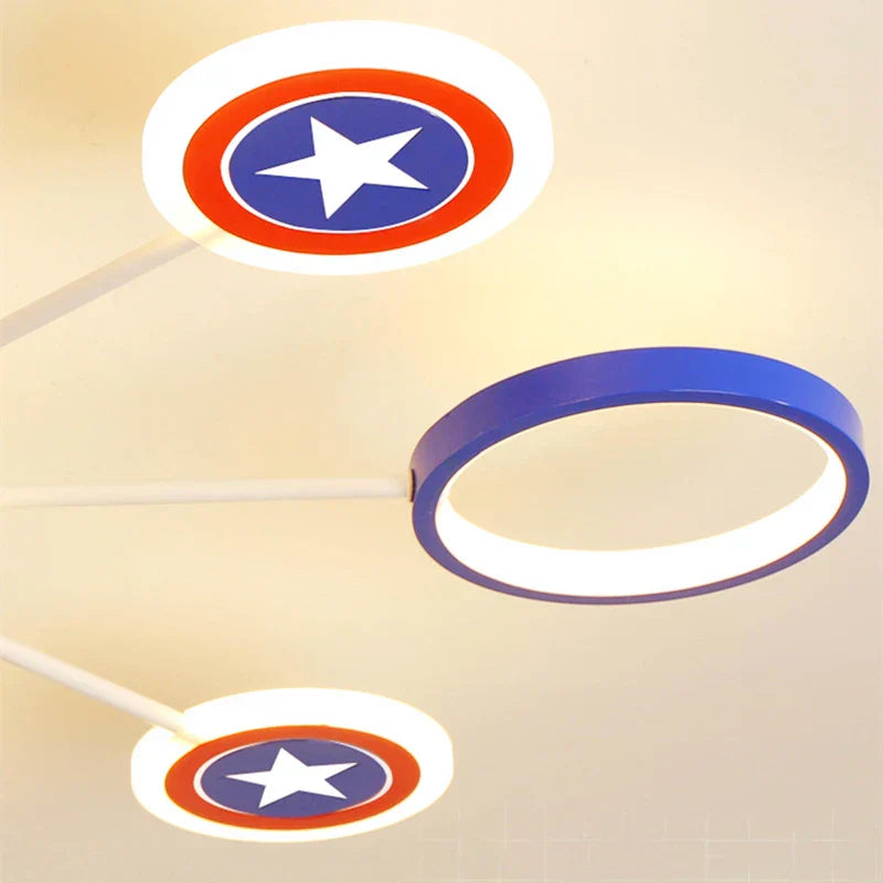 Kinderzimmer LED Deckenleuchte mit Sternmotiv – Modernes Design für Jungenzimmer, Dimmbar