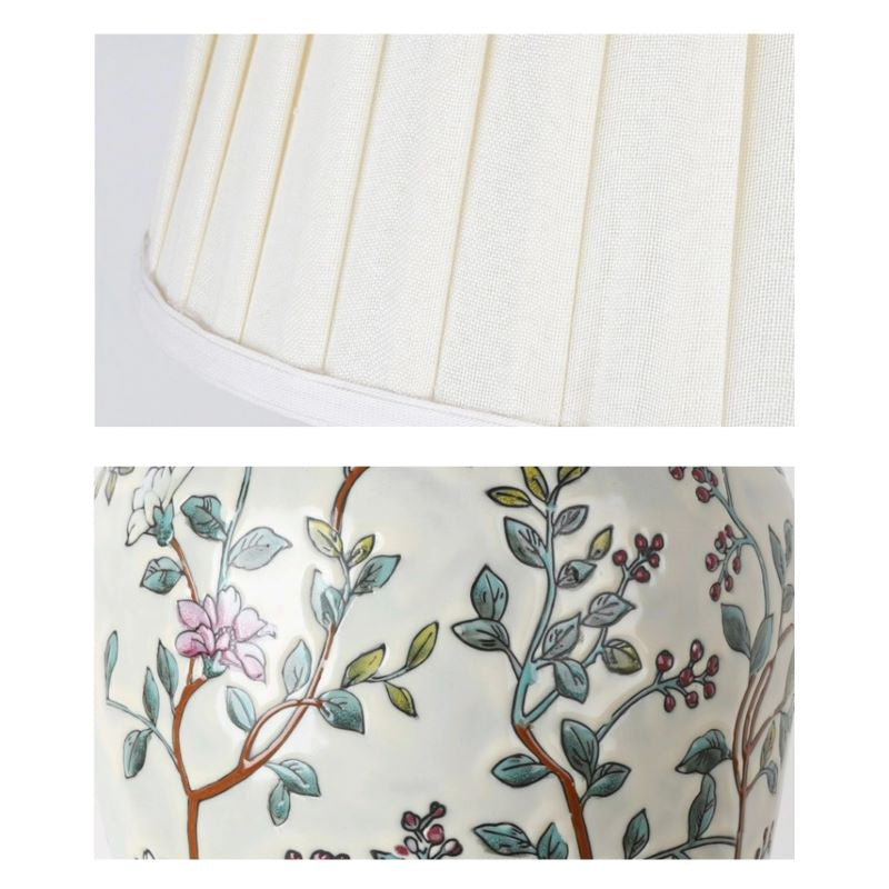 Klassische Keramik Tischlampe – Elegante Beleuchtung für Wohnzimmer und Schlafzimmer