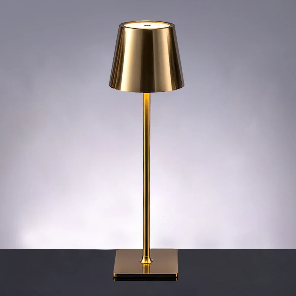 Kabellose LED Tischlampe im minimalistischen Design – Wiederaufladbare Touch-Leuchte für Küche, Schlafzimmer & Cafés