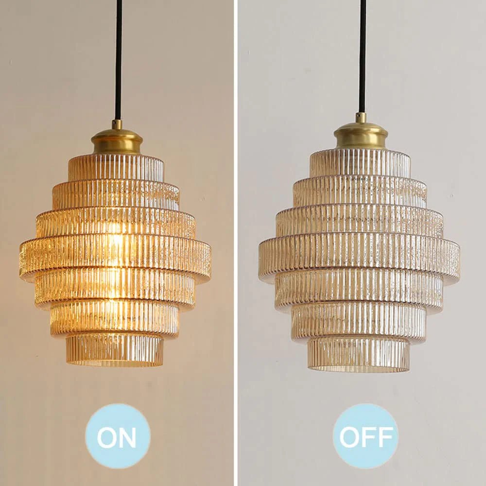 Vintage-Messing-Pendelleuchte in Flaschenform