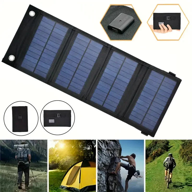 Faltbares Solarpanel Powerbank – Unabhängige Energieversorgung für jedes Outdoor-Abenteuer