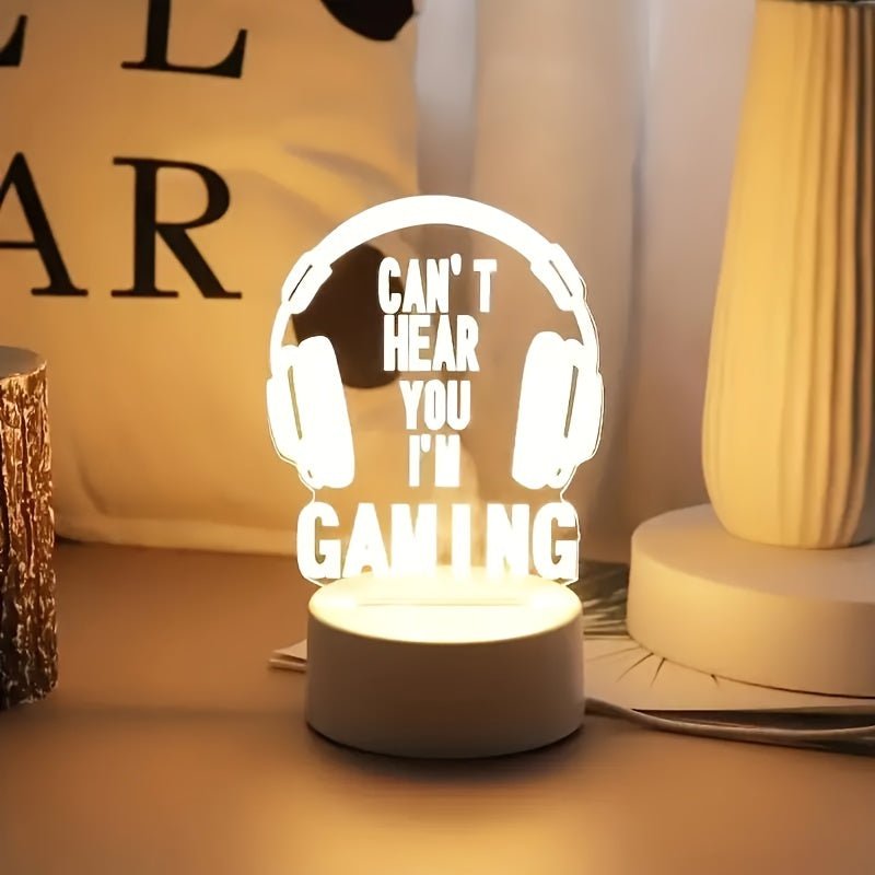 GamingGlow - Mini-LED-Tischlampe mit USB-Ladung für das Spielzimmer