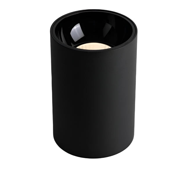 Minimalistische LED Deckenleuchte in Zylinderform – Moderne Aufbaulampe in Schwarz & Weiß für Flur, Küche & Wohnzimmer