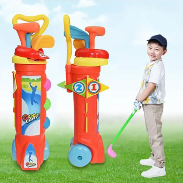 Kinder Golf-Trainingsset – Komplettes Indoor- und Outdoor-Spielset mit Schlägern, Bällen & Ziel
