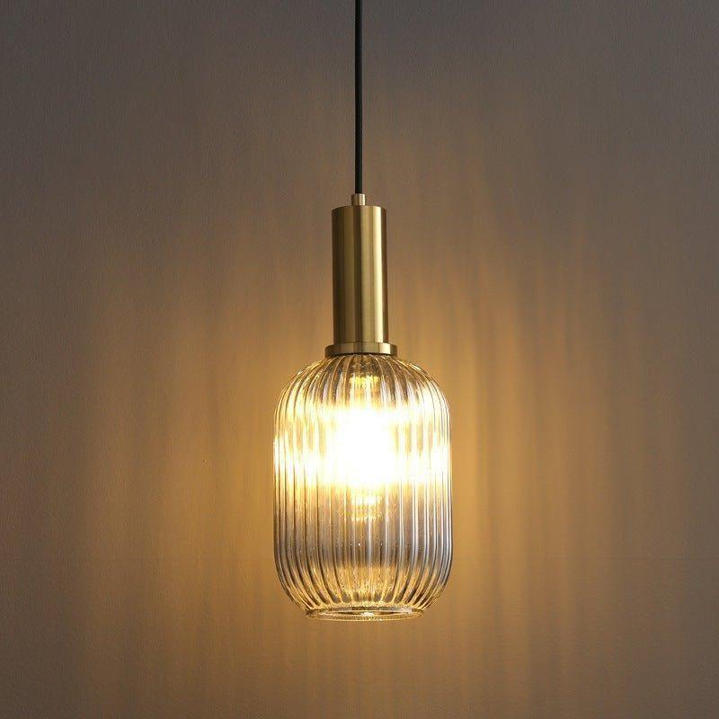 VintageGlanz Hängeleuchte - Raumdeko Bunte Vintage Hängelampe aus Glas