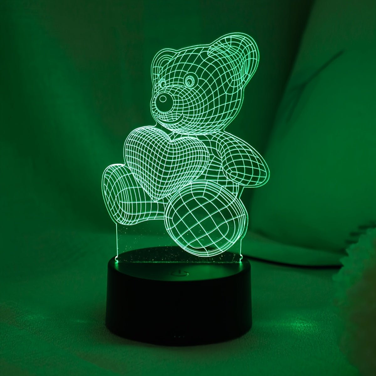 LichtBär - 3D Teddybar Illusion Nachtlampe mit Touch-Control