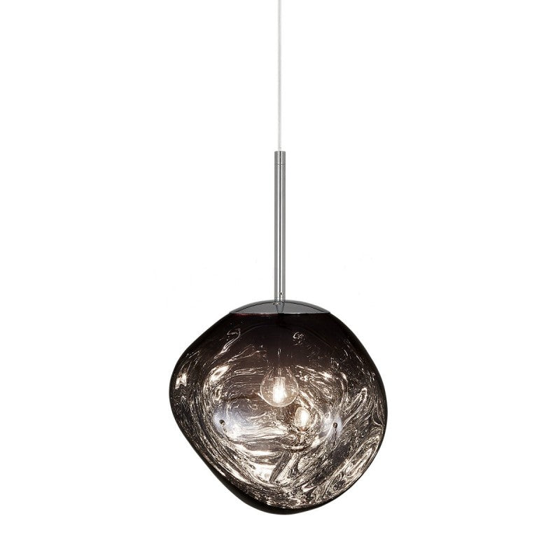 Design pendant lamp with organic glass – Elegant hanging lamp for dining room, living room & modern interiors – Ambient lighting with wow effect
