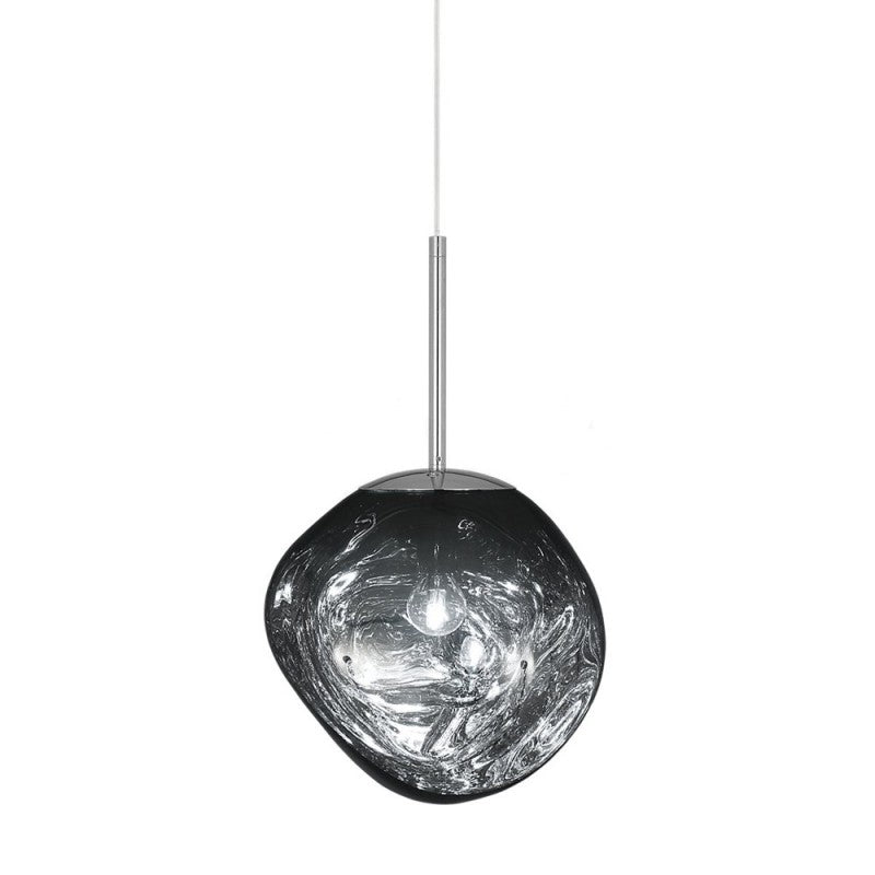 Design pendant lamp with organic glass – Elegant hanging lamp for dining room, living room & modern interiors – Ambient lighting with wow effect