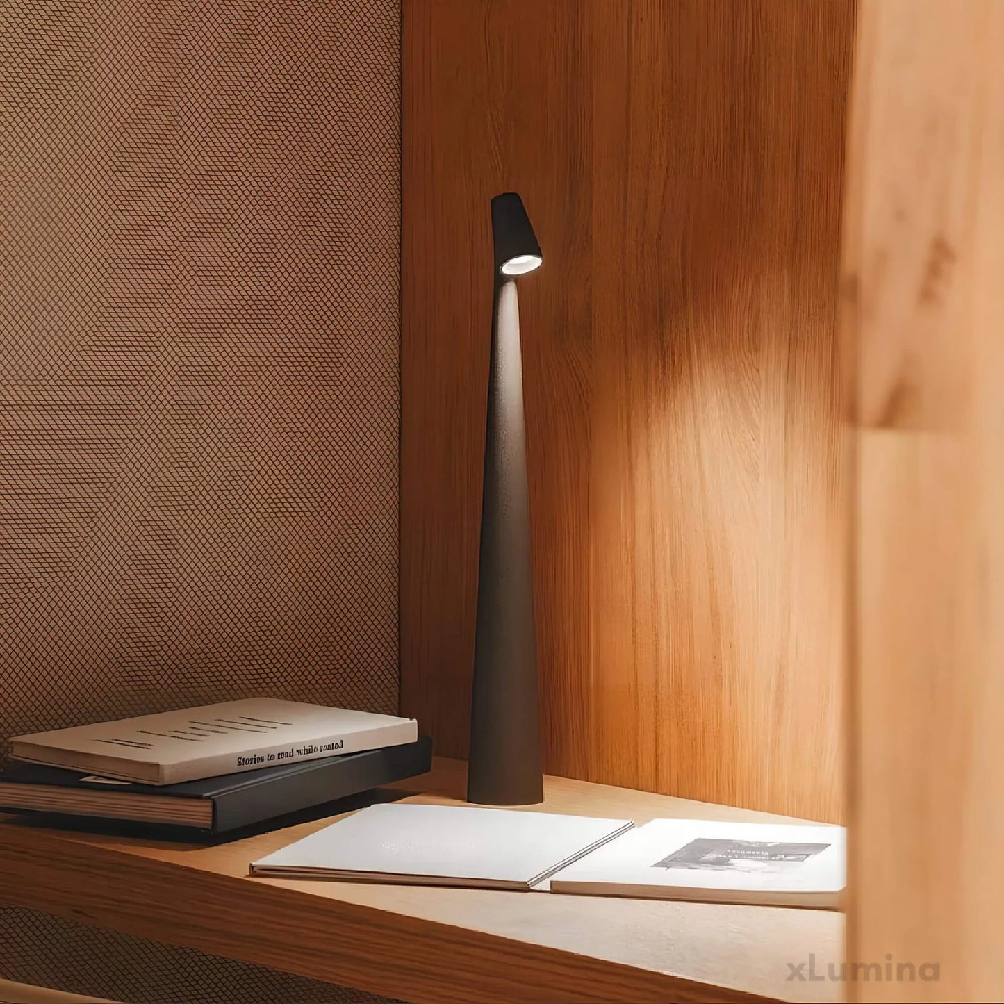 Nordische Minimalistische LED-Tischlampe | Kabellos | Dimmbar | Leselampe | Esszimmerbeleuchtung