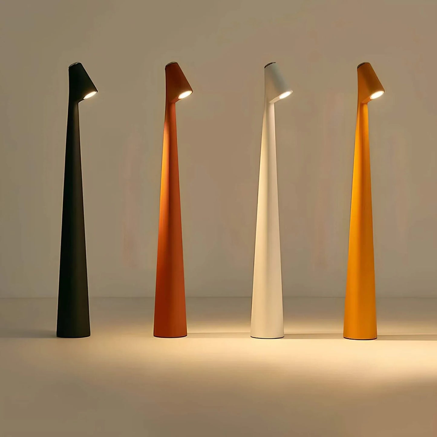 Nordische Minimalistische LED-Tischlampe | Kabellos | Dimmbar | Leselampe | Esszimmerbeleuchtung