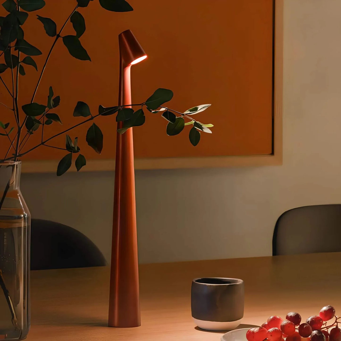 Nordische Minimalistische LED-Tischlampe | Kabellos | Dimmbar | Leselampe | Esszimmerbeleuchtung