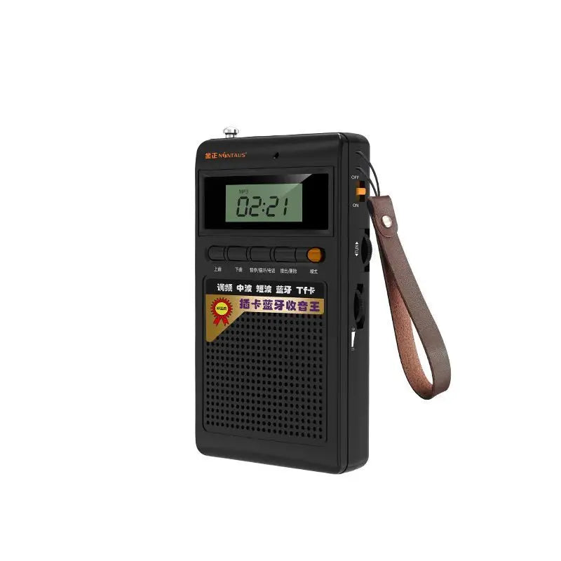 Kompaktes Bluetooth-Radio mit MP3-Player & TF-Karten-Slot – FM/AM/SW-Empfang & Loop-Funktion