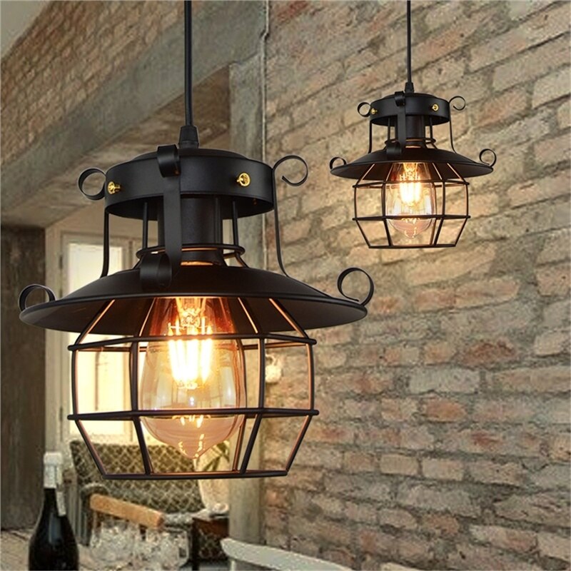 Antike industrielle Loft-Deckenlampe