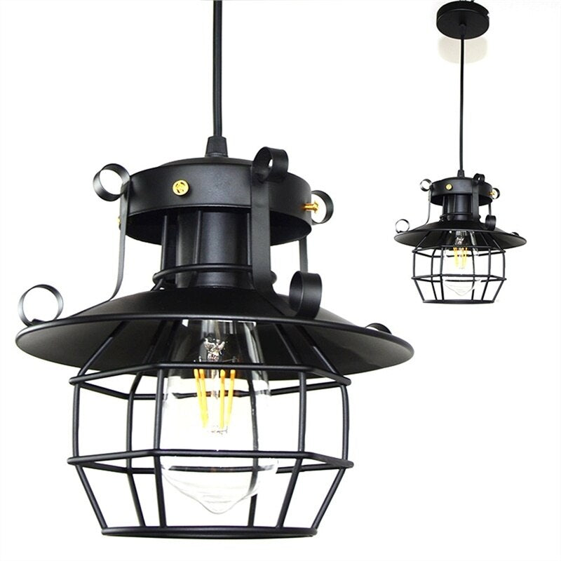 Antike industrielle Loft-Deckenlampe