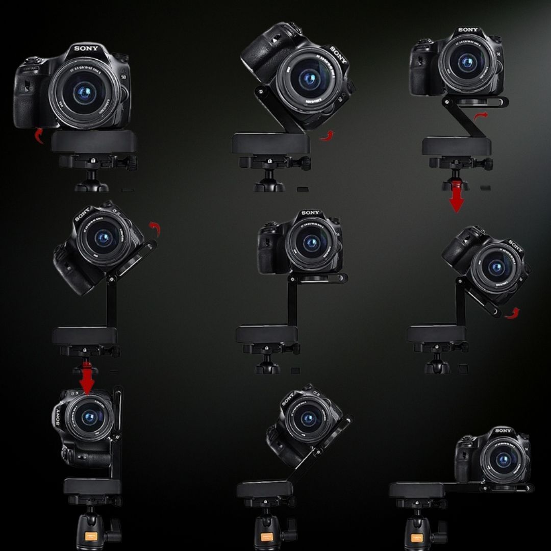 Kompakter Z‑Kopf‑Neiger für Kamera mit 360° Rotation & 3,5 kg Traglast