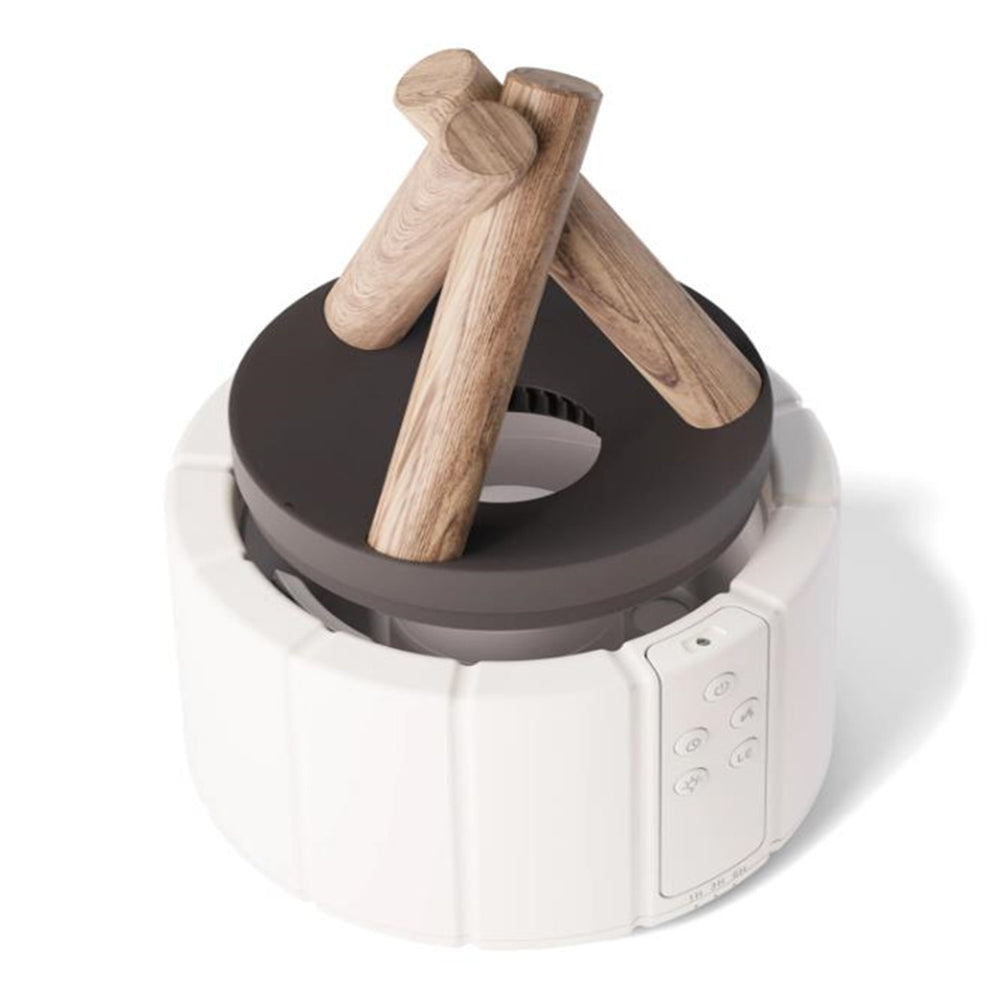 Multifunktionale Tischlampe mit Flammen-Lichteffekt – Ultraschall-Luftbefeuchter & Aromadiffusor mit Fernbedienung und Umgebungslicht