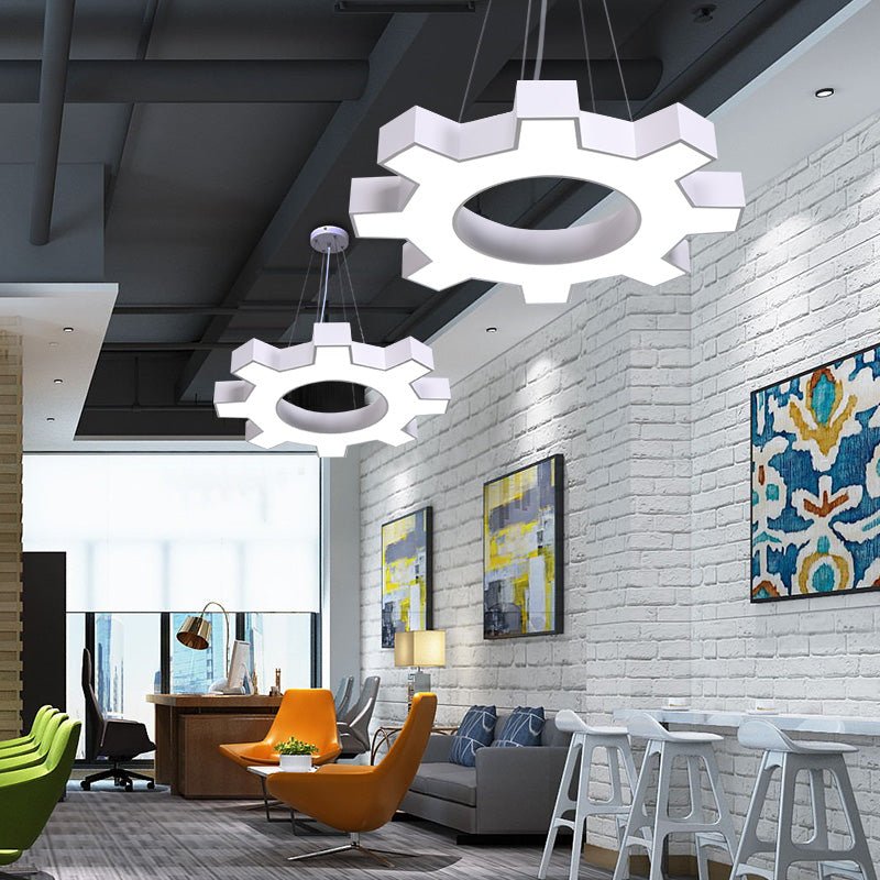 Zahnradförmige Gym Hängeleuchte - Metallische Moderne Stil LED Hängeleuchte Armatur
