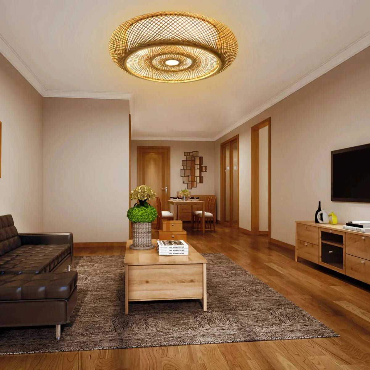 ZenGlow Bambus-Pendelleuchte