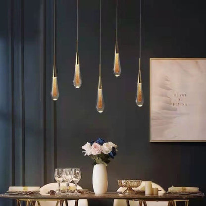 Moderne Persönlichkeit Kreative Kristall Tropfen LED Pendelleuchte