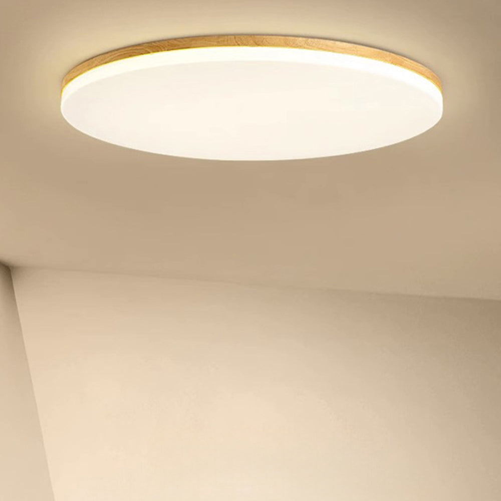 Ultraflache LED Deckenleuchte im minimalistischen Design – Runde Deckenlampe für Schlafzimmer, Wohnzimmer & Flur