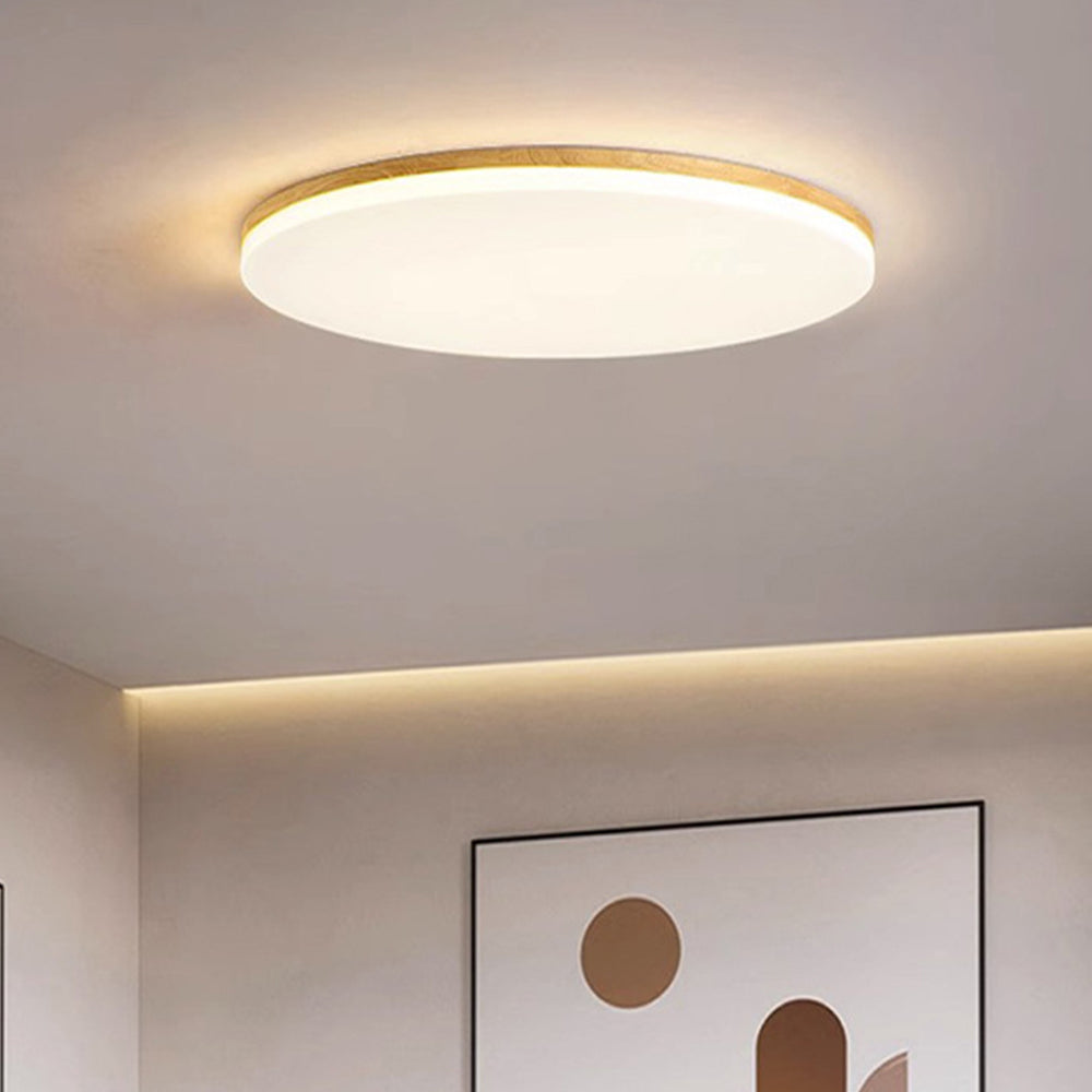 Ultraflache LED Deckenleuchte im minimalistischen Design – Runde Deckenlampe für Schlafzimmer, Wohnzimmer & Flur