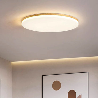 Ultraflache LED Deckenleuchte im minimalistischen Design – Runde Deckenlampe für Schlafzimmer, Wohnzimmer & Flur
