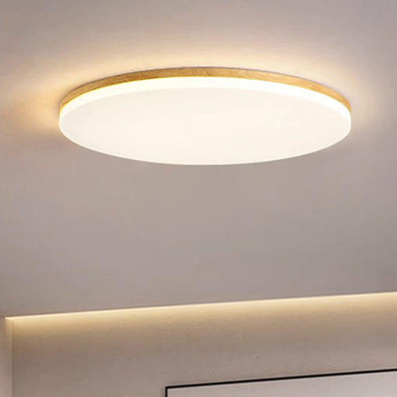 Ultraflache LED Deckenleuchte im minimalistischen Design – Runde Deckenlampe für Schlafzimmer, Wohnzimmer & Flur