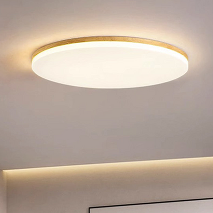 Ultraflache LED Deckenleuchte im minimalistischen Design – Runde Deckenlampe für Schlafzimmer, Wohnzimmer & Flur