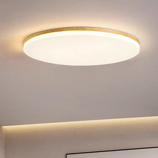 Ultraflache LED Deckenleuchte im minimalistischen Design – Runde Deckenlampe für Schlafzimmer, Wohnzimmer & Flur
