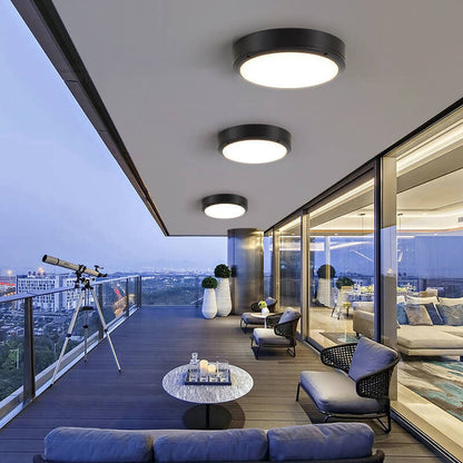 LED-Deckenleuchte für Außenbereich – Moderne IP65 Aufputzlampe für Terrasse, Balkon & Eingangsbereich – Wetterfest & energiesparend