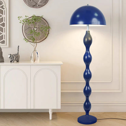 Scandinavian LED floor lamp in cream with dimmable brightness – height-adjustable minimalist design lamp for living room, bedroom & reading corner