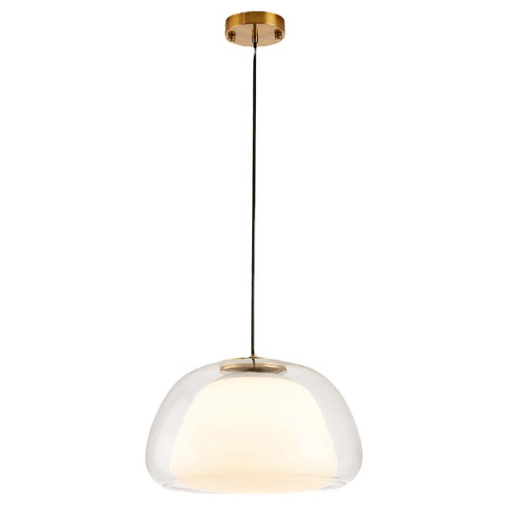 Moderne Pendelleuchte mit Rauchglas – Minimalistische Hängelampe für Esszimmer, Wohnzimmer & Schlafzimmer – Weiches Diffusorlicht