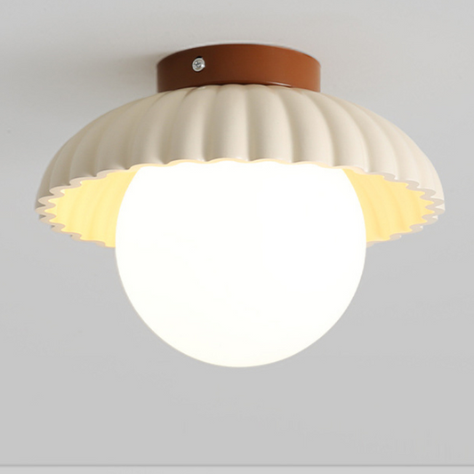 Deckenleuchte im Retro-Design mit Kugelglas – Verspielte Deckenlampe für Flur, Kinderzimmer & Küche – Skandinavischer Minimalismus & Vintage-Charme