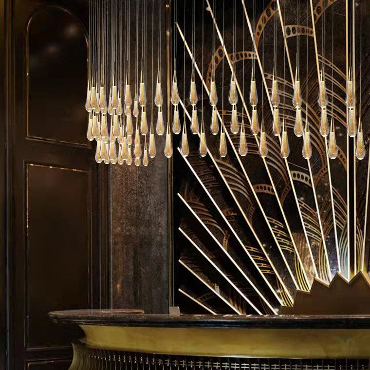 Moderne Persönlichkeit Kreative Kristall Tropfen LED Pendelleuchte