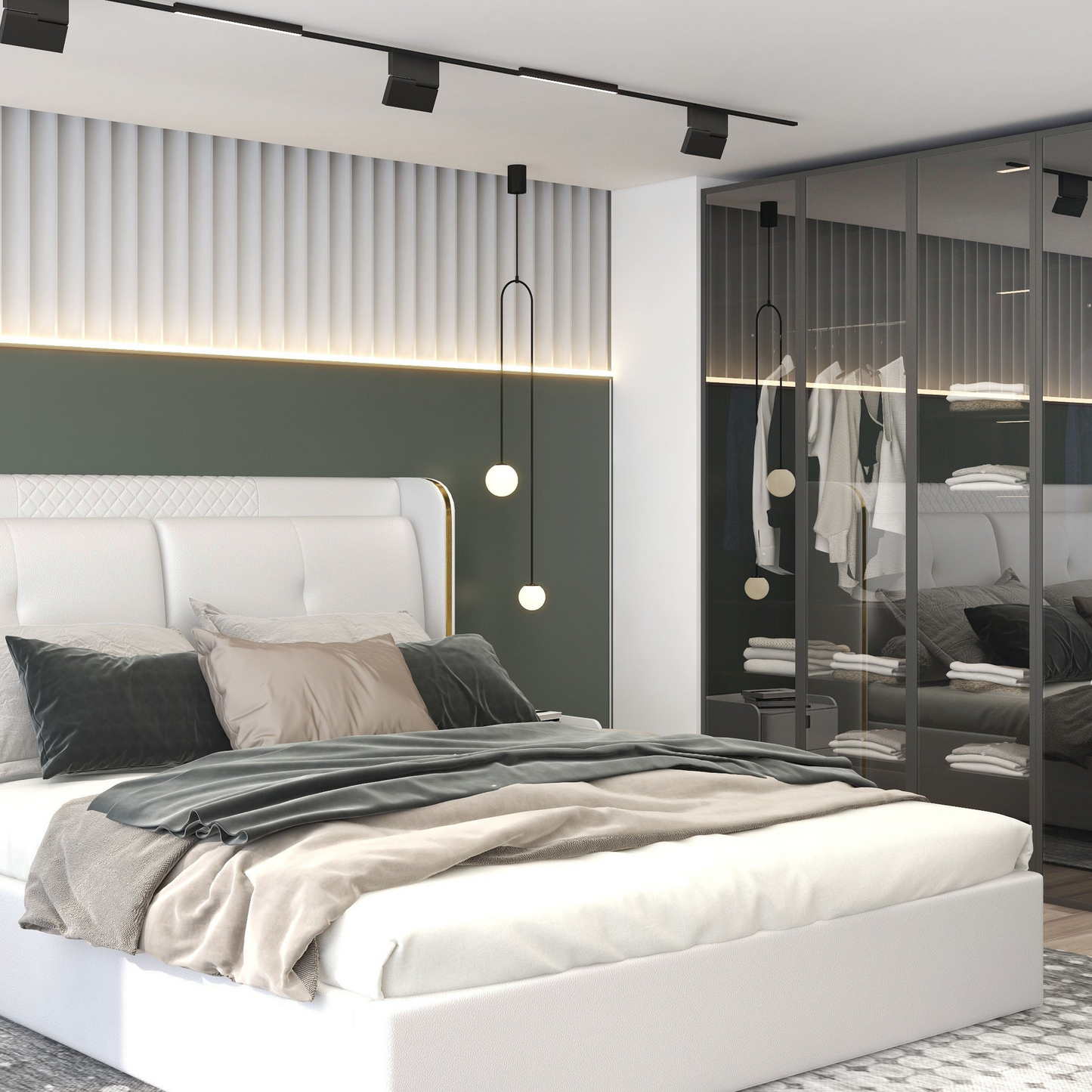 Asymmetrische Pendelleuchte mit Doppel-Kugeldesign – Elegante Hängelampe für Schlafzimmer, Wohnzimmer & moderne Interiors – Minimalistisch & Luxuriös