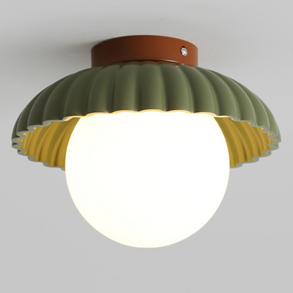 Deckenleuchte im Retro-Design mit Kugelglas – Verspielte Deckenlampe für Flur, Kinderzimmer & Küche – Skandinavischer Minimalismus & Vintage-Charme