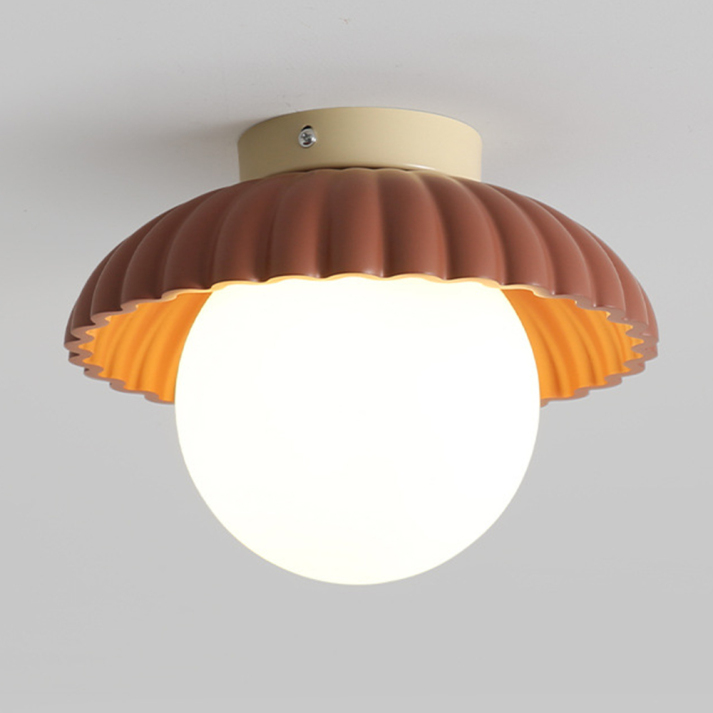 Deckenleuchte im Retro-Design mit Kugelglas – Verspielte Deckenlampe für Flur, Kinderzimmer & Küche – Skandinavischer Minimalismus & Vintage-Charme