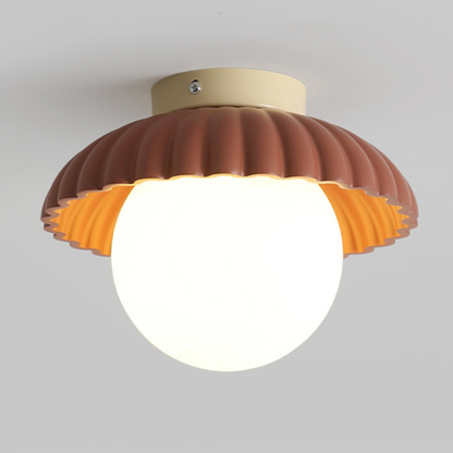 Deckenleuchte im Retro-Design mit Kugelglas – Verspielte Deckenlampe für Flur, Kinderzimmer & Küche – Skandinavischer Minimalismus & Vintage-Charme