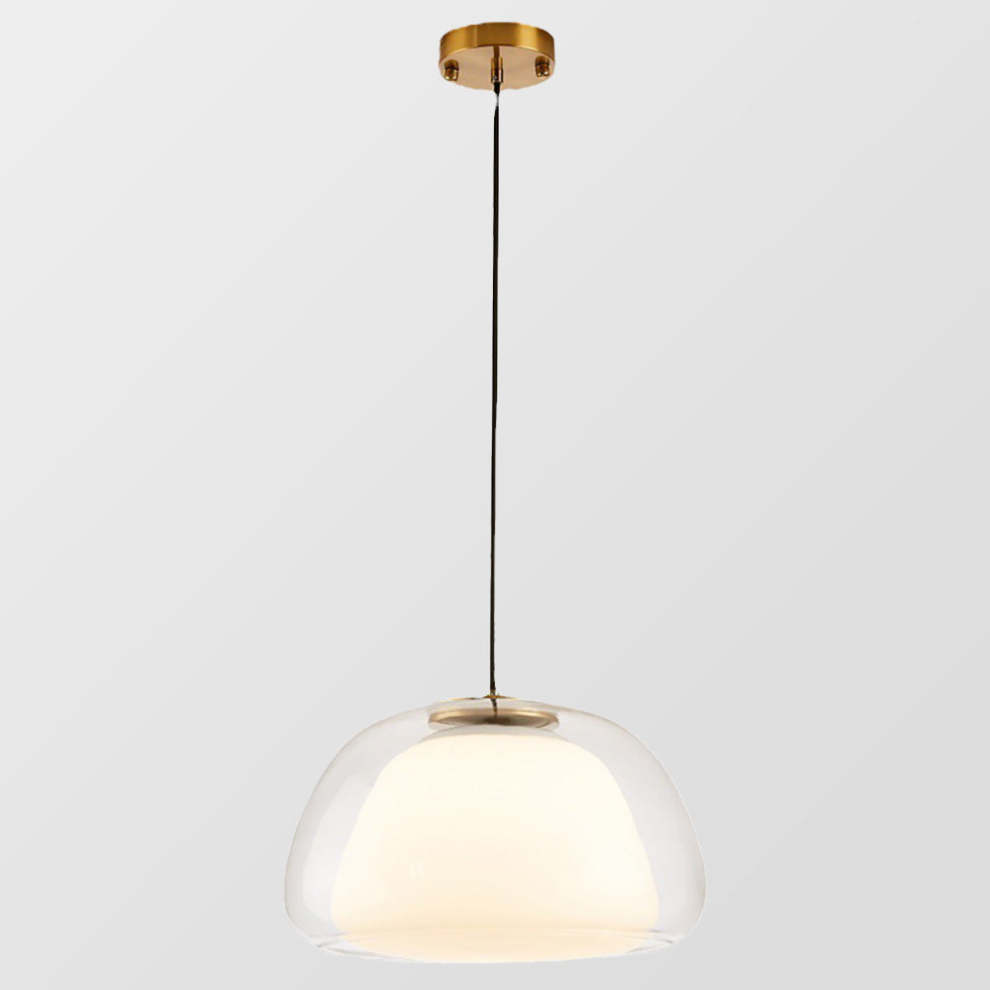 Moderne Pendelleuchte mit Rauchglas – Minimalistische Hängelampe für Esszimmer, Wohnzimmer & Schlafzimmer – Weiches Diffusorlicht