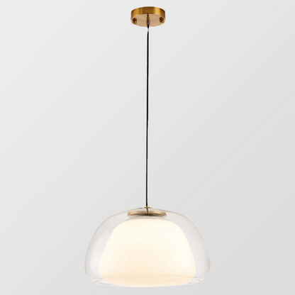 Moderne Pendelleuchte mit Rauchglas – Minimalistische Hängelampe für Esszimmer, Wohnzimmer & Schlafzimmer – Weiches Diffusorlicht