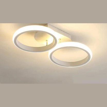 Moderner LED Ring-Kronleuchter – Minimalistische Deckenleuchte für Wohnzimmer und Essbereich