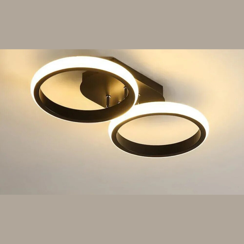 Moderner LED Ring-Kronleuchter – Minimalistische Deckenleuchte für Wohnzimmer und Essbereich