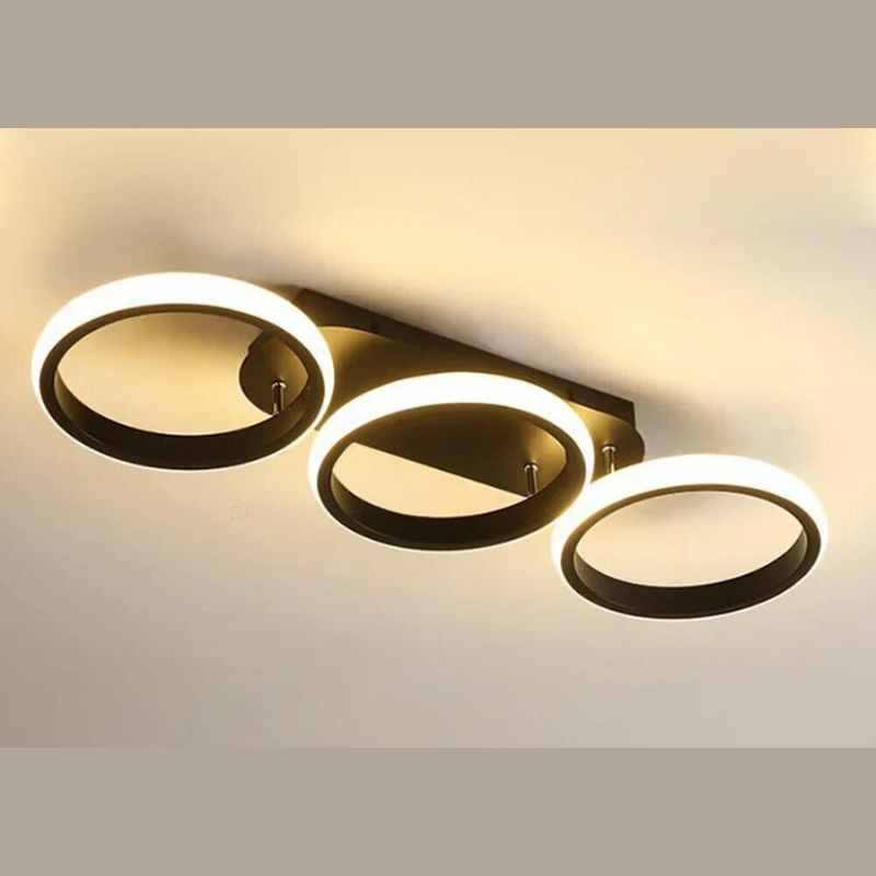 Moderner LED Ring-Kronleuchter – Minimalistische Deckenleuchte für Wohnzimmer und Essbereich
