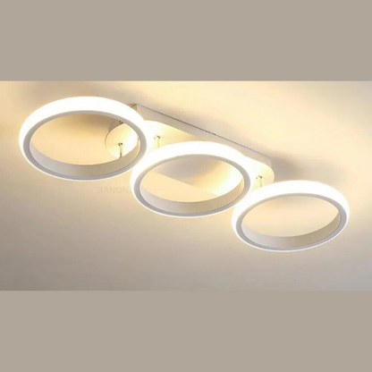 Moderner LED Ring-Kronleuchter – Minimalistische Deckenleuchte für Wohnzimmer und Essbereich