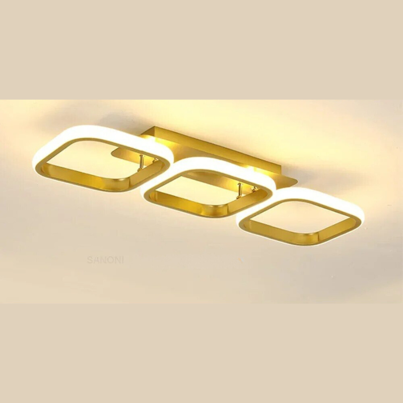 Moderner LED Ring-Kronleuchter – Minimalistische Deckenleuchte für Wohnzimmer und Essbereich