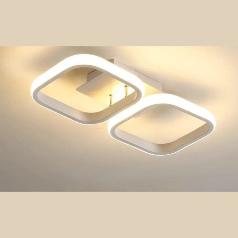 Moderner LED Ring-Kronleuchter – Minimalistische Deckenleuchte für Wohnzimmer und Essbereich